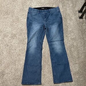 White House Black Market Women's Blue Flare Jeans